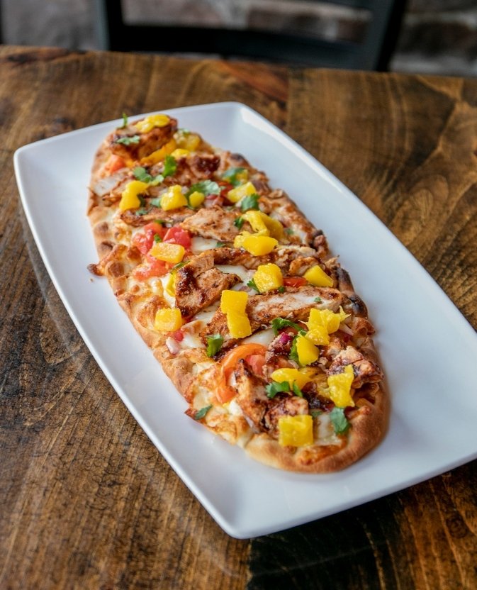 House-made flatbread at The Aging Oak